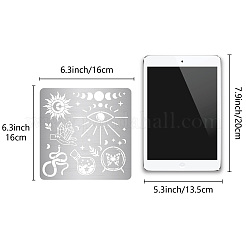 Трафареты для штампов из нержавеющей стали DIY-WH0238-096