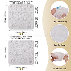 2 шт. 2 стиля снежинки серии diy силиконовые украшения подвесные Молды&nbsp;SIMO-TA0001-13