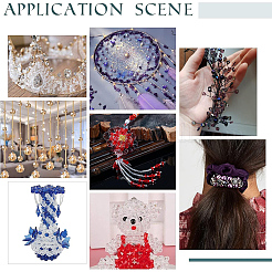 4350 шт. 24 стиля гальванических прозрачных стеклянных бусин&nbsp;EGLA-PH0001-27