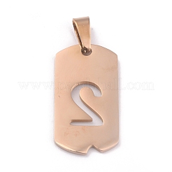 Pendentifs en acier inoxydable 304 avec placage ionique (IP)&nbsp;STAS-O127-C02