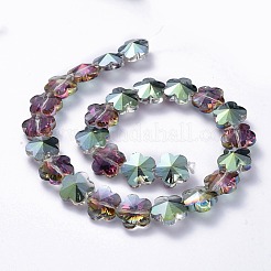 Стеклянные бусины с гальваническим покрытием &nbsp;EGLA-F132-HP07