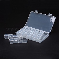 2шт полипропиленовые пластиковые контейнеры для хранения шариков CON-YW0001-20