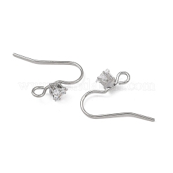 Ohrringrohlinge aus Messing mit Zirkonia-Pavé&nbsp;XGRQ4S985-740P