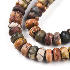 Натуральная полихромная яшма/камень Пикассо/нити бус из яшмы Пикассо G-T140-70A