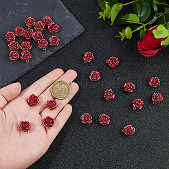 30 шт. подвески-розы из непрозрачной смолы&nbsp;FIND-DC0007-84