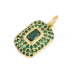 Ciondoli in ottone zirconi con pavé di ottone&nbsp;CU-CBAAB9C-02G-04