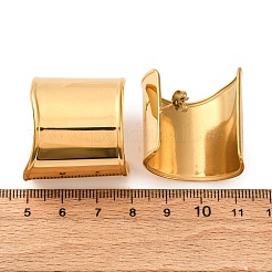 Серьги-гвоздики из нержавеющей стали 304 в форме буквы С для женщин EJEW-A131-01A-G