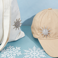 4 шт. булавки для лацкана со стразами из сплава для одежды&nbsp;JEWB-PH0001-61P