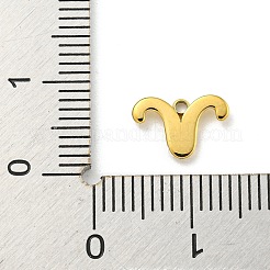 Подвески из нержавеющей стали 304 с покрытием из настоящего золота 18 карат методом вакуумного напыления PVD&nbsp;STAS-L278-002G-01