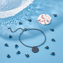 20 шт. 304 нержавеющая сталь гладкая поверхность пружинные застежки кольца&nbsp;STAS-UN0040-96EB