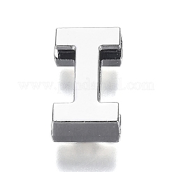 Breloques de glissière de lettre en alliage&nbsp;RB-F034-01I-P-RS
