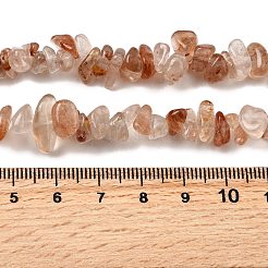 Натуральный гематоидный кварц / нитки из железистого кварца G-H315-A05-01