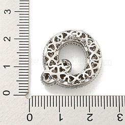 Платина никелированная микро проложить кубического циркония подвески&nbsp;KK-L073-001P-Q