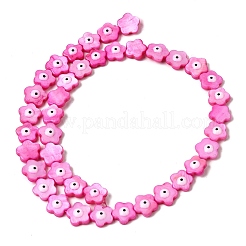 Окрашенные нити бусин из натуральных пресноводных ракушек&nbsp;SHEL-A006-03A