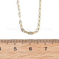 Цепочки-колье из текстурированной цепочкой из нержавеющей стали 304 толщиной 2 мм&nbsp;NJEW-T016-14G