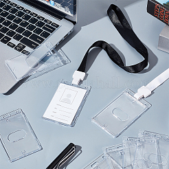 Прямоугольная пластиковая крышка держателя удостоверения личности AJEW-WH0556-03D