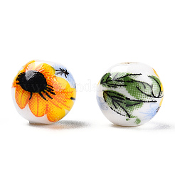 Фарфоровые бусины ручной работы PORC-E021-01B