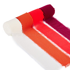 4 рулон двухцветной полиэстеровой ленты с потертостями OCOR-TA0002-87D