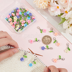 50шт. подвеска-цветок ручной работы из полимерной глины&nbsp;HJEW-SC0001-66