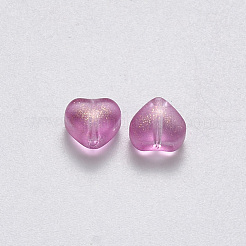 Perle di vetro verniciate a spruzzo trasparente&nbsp;X-GLAA-R211-02-B06