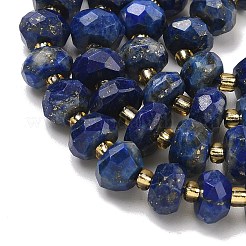 Нитки бусины из натурального ляписа-лазури G-L642-J08-02