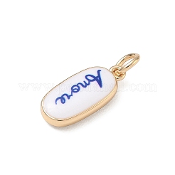 Pendentifs en laiton peints&nbsp;KK-CBAEB58-08G