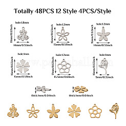 48 шт. 12 подвески из нержавеющей стали 304&nbsp;STAS-PJ0001-30