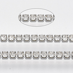 Цепочки из нержавеющей стали 304 со стразами&nbsp;CHS-R012-D-01