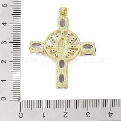 Настоящие 18к позолоченные латунные подвески с микропаве и кубическим цирконием KK-A209-33G