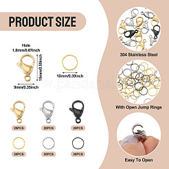 60 шт. карабины из нержавеющей стали 304&nbsp;STAS-TA0001-46C