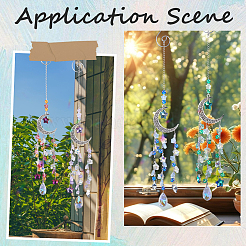 Наборы для самостоятельного изготовления подвесного ловца солнца в виде луны&nbsp;DIY-SC0030-71