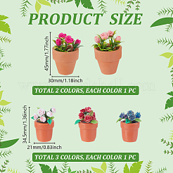 5 шт. 5 стиля смола с ПВХ-декорациями DJEW-GA0001-65