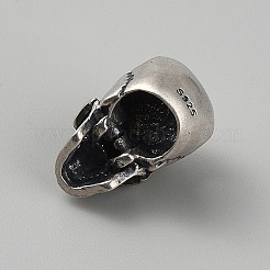 925 perline teschio in argento sterling&nbsp;LS-FIND-WH00670-79AS