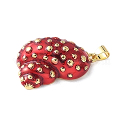 Латунь эмаль подвески KK-A252-01G