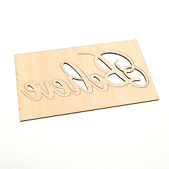 Holzausschnitte Ornamente&nbsp;LS-WOOD-WH0107-20