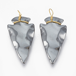 Немагнитные синтетические гематит подвески&nbsp;G-T094-08