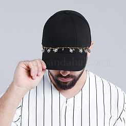 6 шт. 6 стиля латунные и эмалированные подвески-подвески для бейсбольной кепки AJEW-GO00040