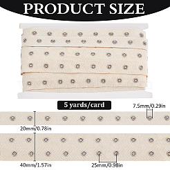 5 ярд ленты с кнопками из нержавеющей стали 201 OCOR-WH0078-190B-03P