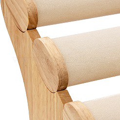 3-ярусная подставка для браслета из ткани из микрофибры BDIS-I002-01A