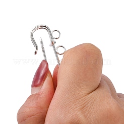 Фурнитура латунная для броши MAK-S002-50mm-BZ001S