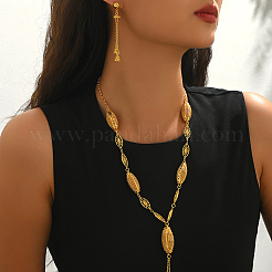 Геометрические полые серьги и ожерелья из сплава&nbsp;TW5135