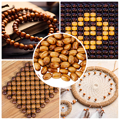 500 шт. Бусины из натурального дерева WOOD-DC0001-15