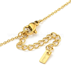 Ионное покрытие(ip) 304 нержавеющая сталь цепочка ожерелье NJEW-A027-02G