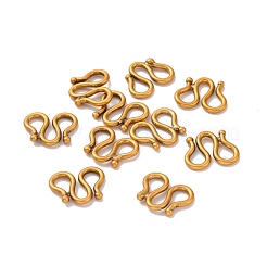 925 стерлингового серебра S-крюк пряжки STER-D036-16AG