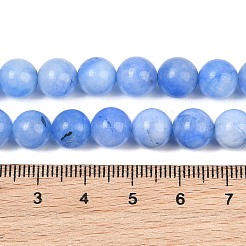 Naturels teints en blanc perles de jade brins&nbsp;GG-CBAEB22-B01-8mm-08