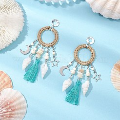 Orecchini shell&nbsp;EJEW-TA00615-03