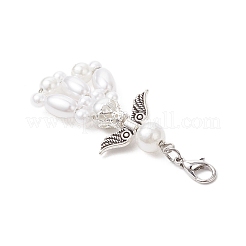 Абс пластик имитация жемчуга подвеска украшения HJEW-JM03635