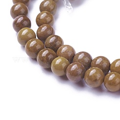 Природных драгоценных камней бисер нитей G-P424-D-4mm