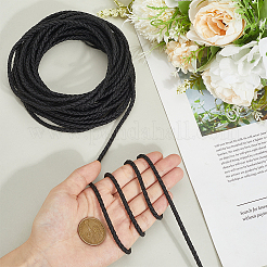 10 м круглый шнур из искусственной кожи с плетением WL-GF0001-32B-05