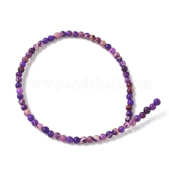 Нити бусин из окрашенного натурального регалита/императорской яшмы/морского осадка яшмы&nbsp;G-B124-C05-07